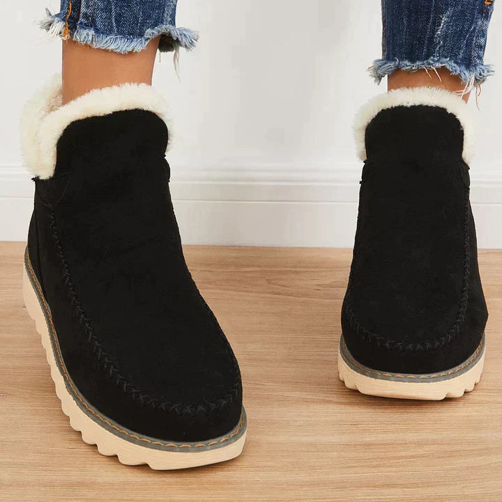 Bottes d'hiver fourrées Chaud Coton
