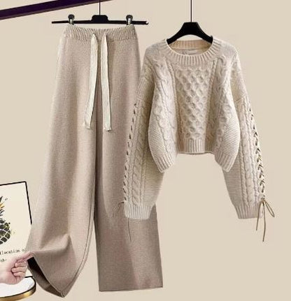 Ensemble tricot confortable Coupe ample Deux pièces Femme