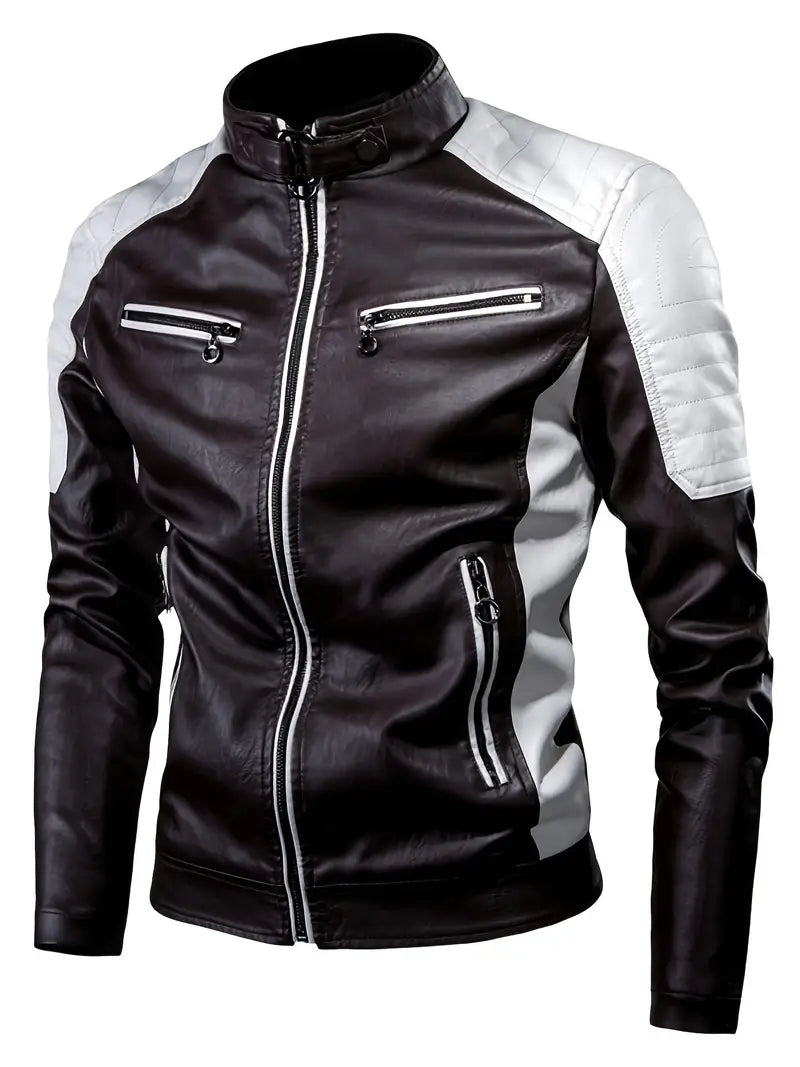 Matthew - Blouson de moto en cuir élégant