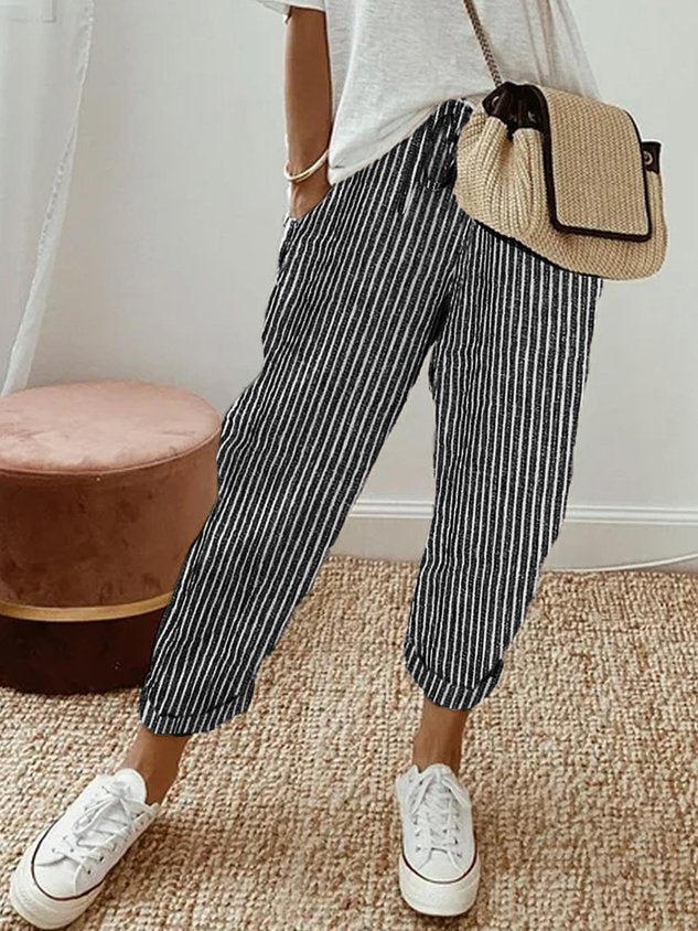 Helga | Pantalon en lin élégant été