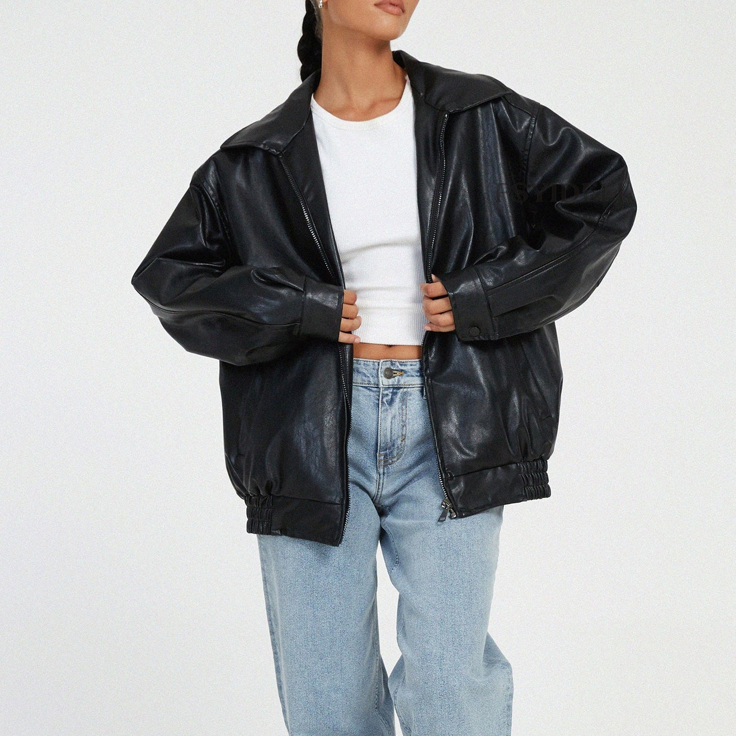 Grande veste femme coupe oversize style moderne