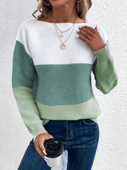 Lyra – Pull col rond moderne et élégant