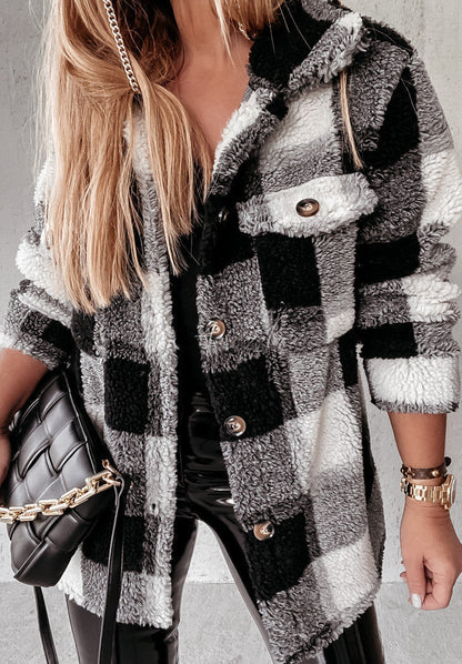 Blouson d'hiver pour femme style bûcheron