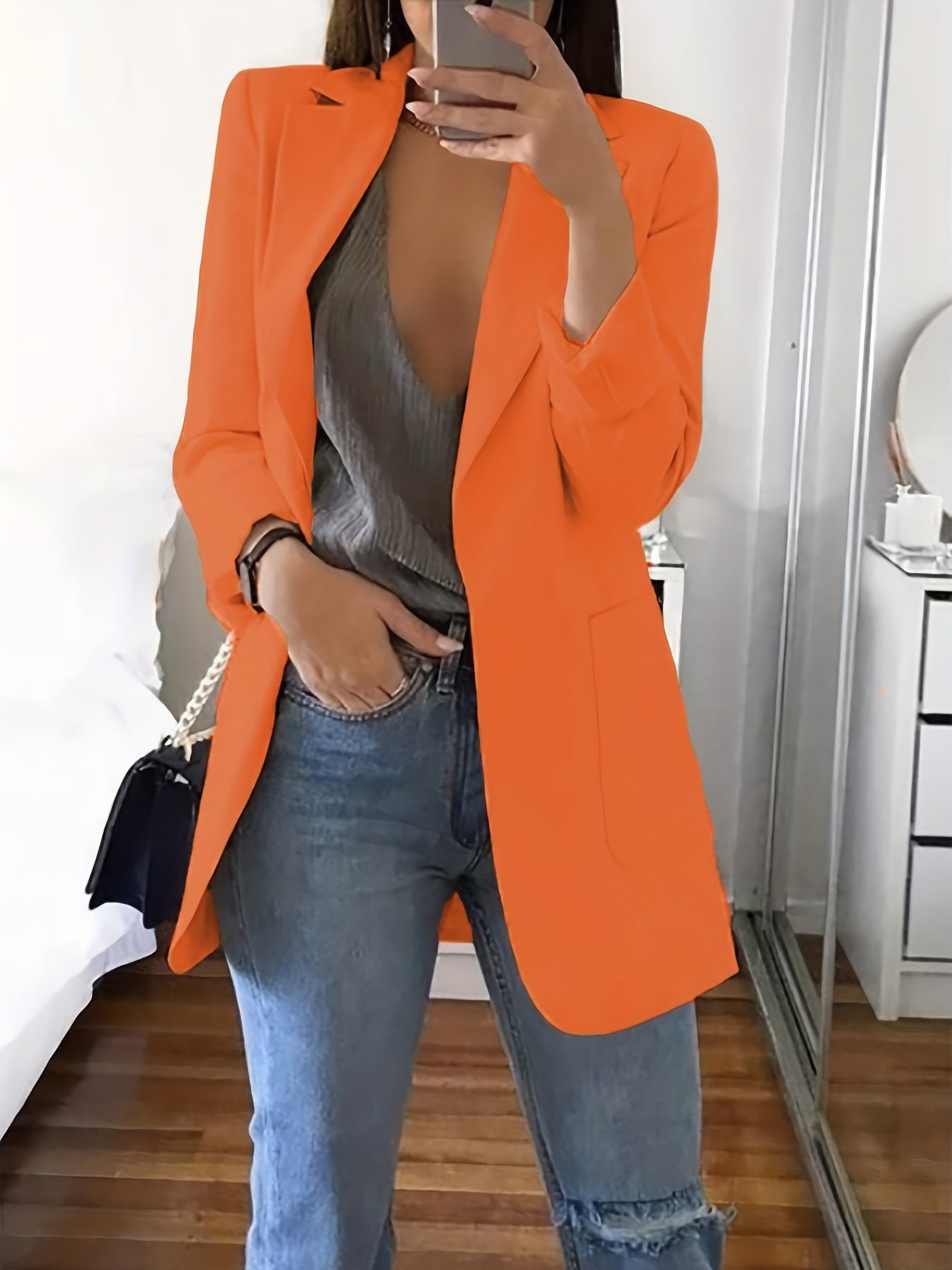 Blazer oversize chic décontracté