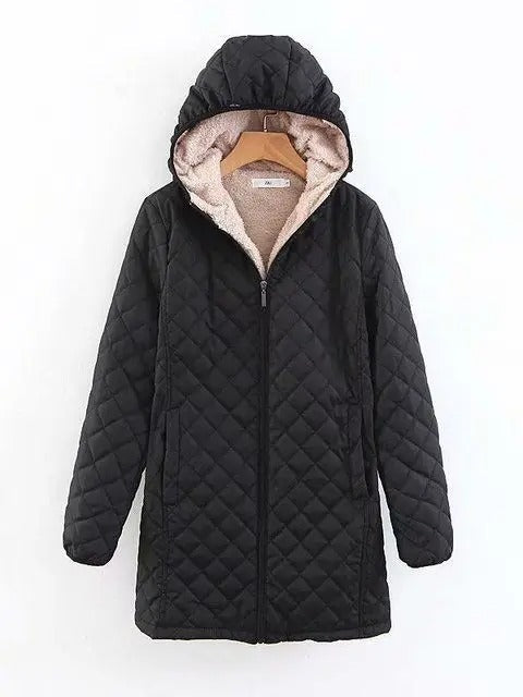 Doudoune femme chaude à capuche