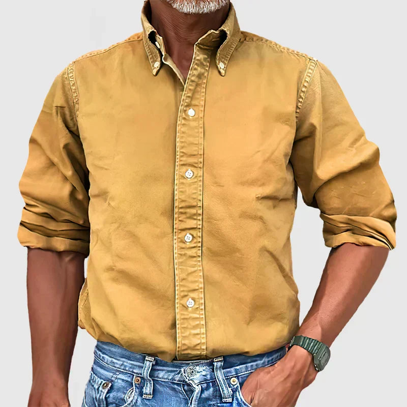 Chemise pour homme style vintage usé