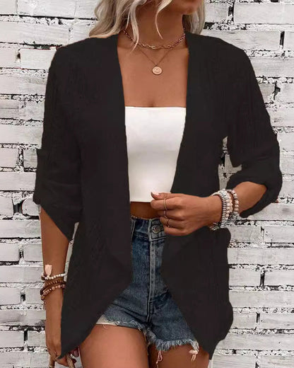 Cardigan élégant pour femme, moderne et uni