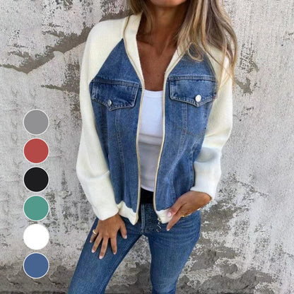 Veste en jean femme stylée décontractée
