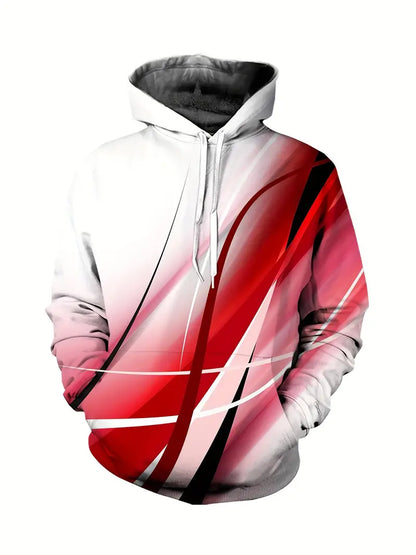 Pull tricoté homme à rayures et capuche