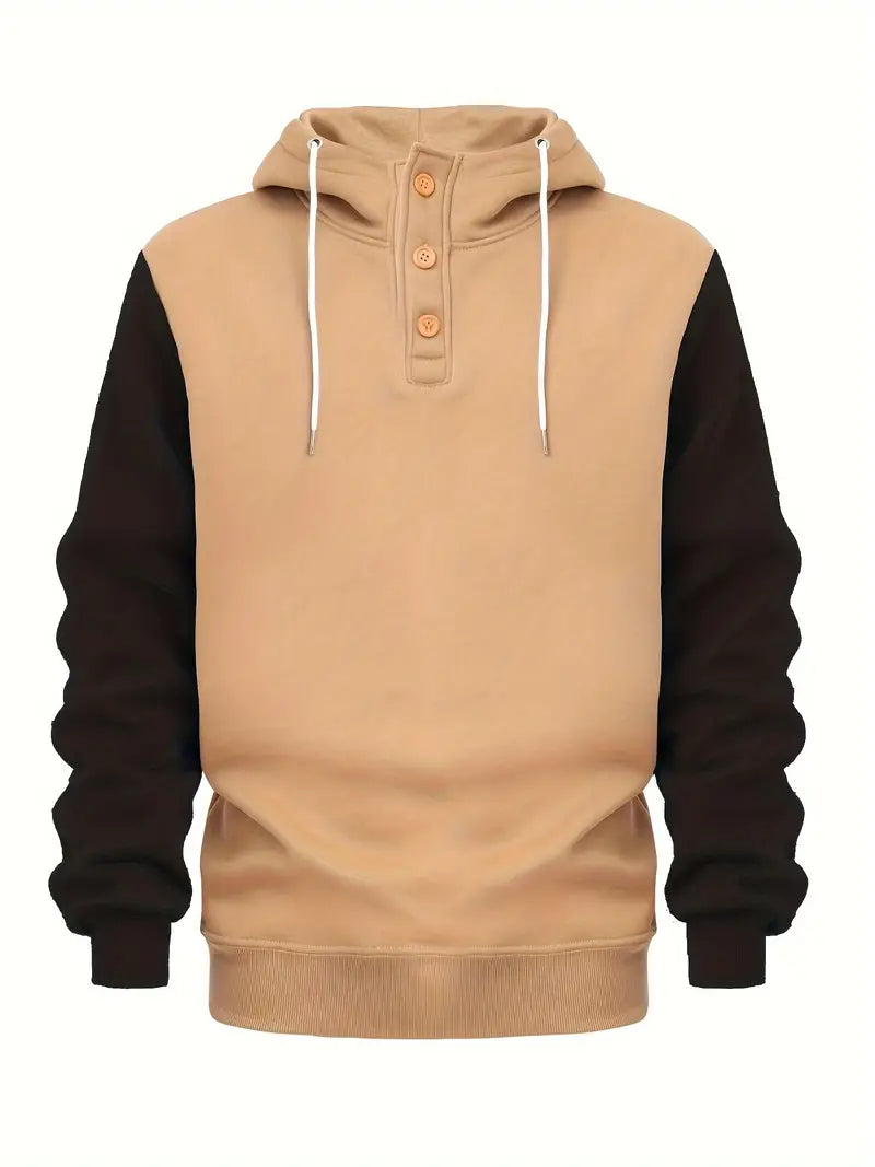 Hoodie homme manches longues chaud moderne