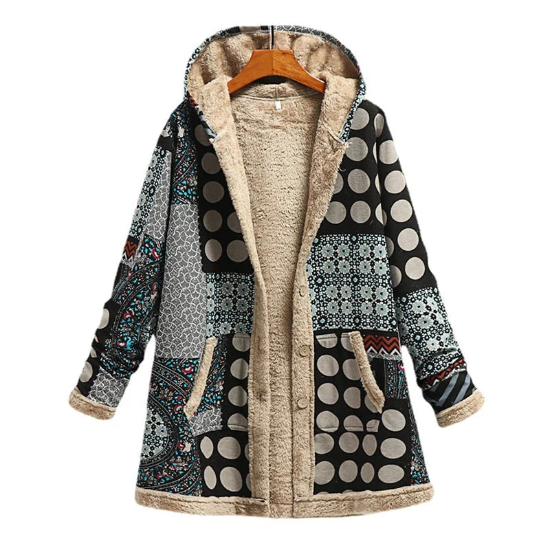 Veste à capuche rétro style classique