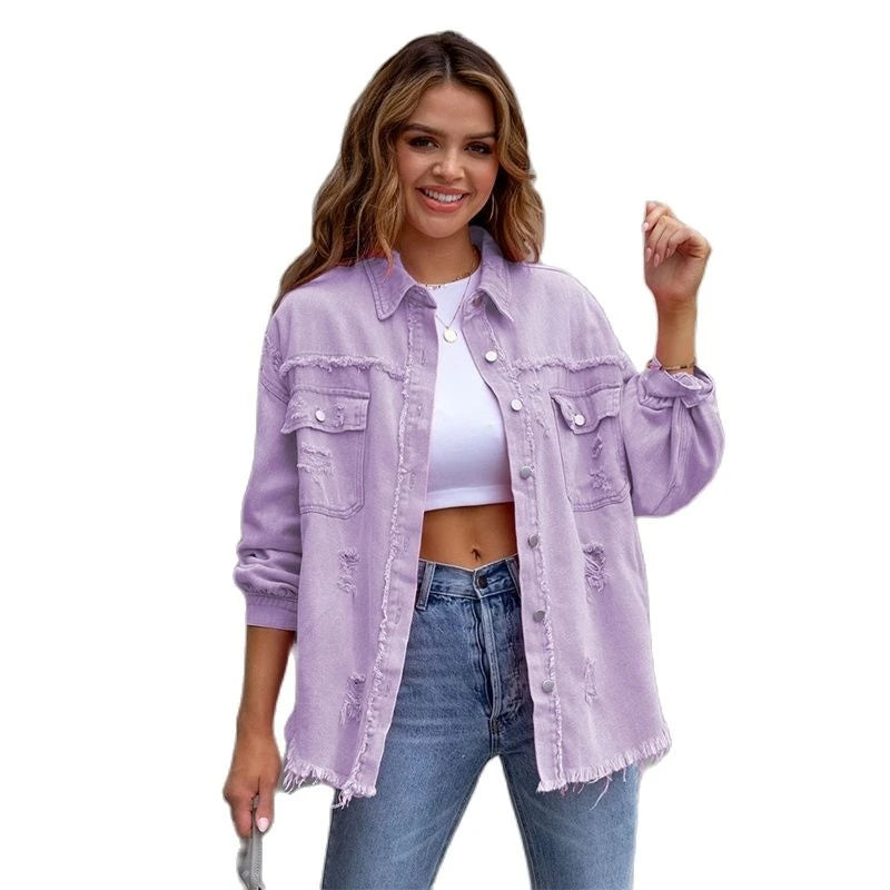 Veste en jean élégante & décontractée
