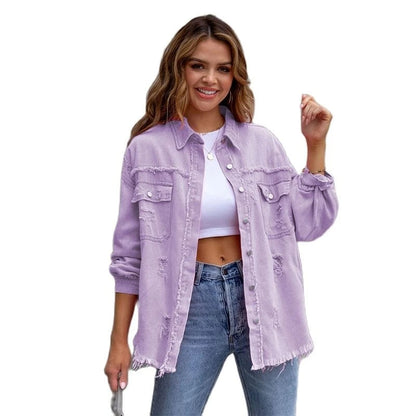 Veste en jean élégante & décontractée