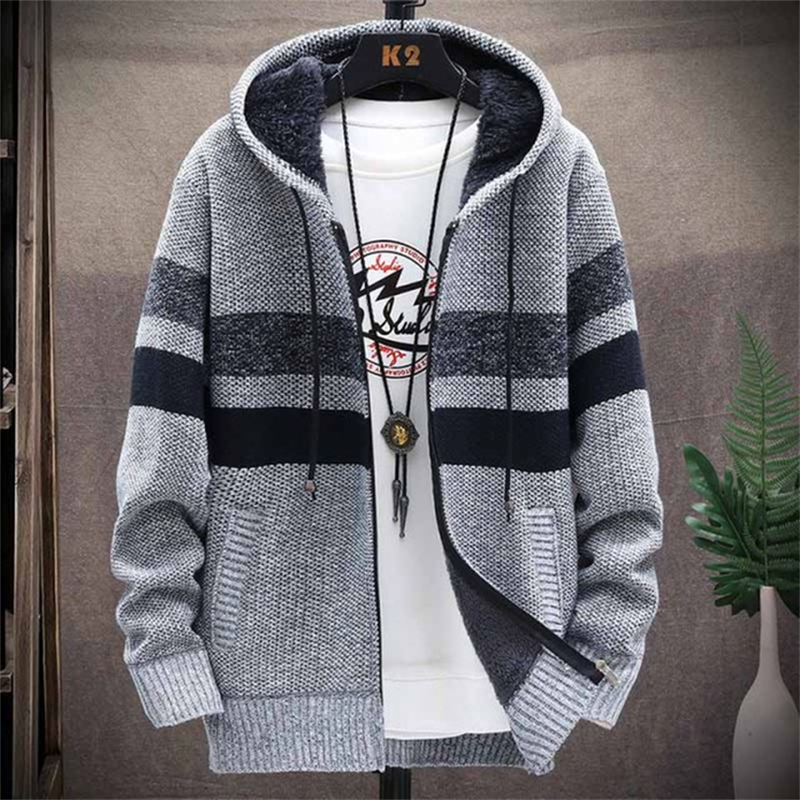 Sweat à capuche pour hommes chaud et hivernal
