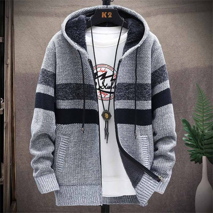 Sweat à capuche pour hommes chaud et hivernal