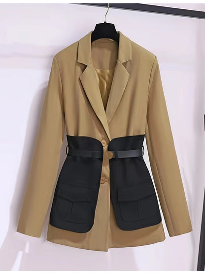 Élégant manteau pour femme style chic britannique