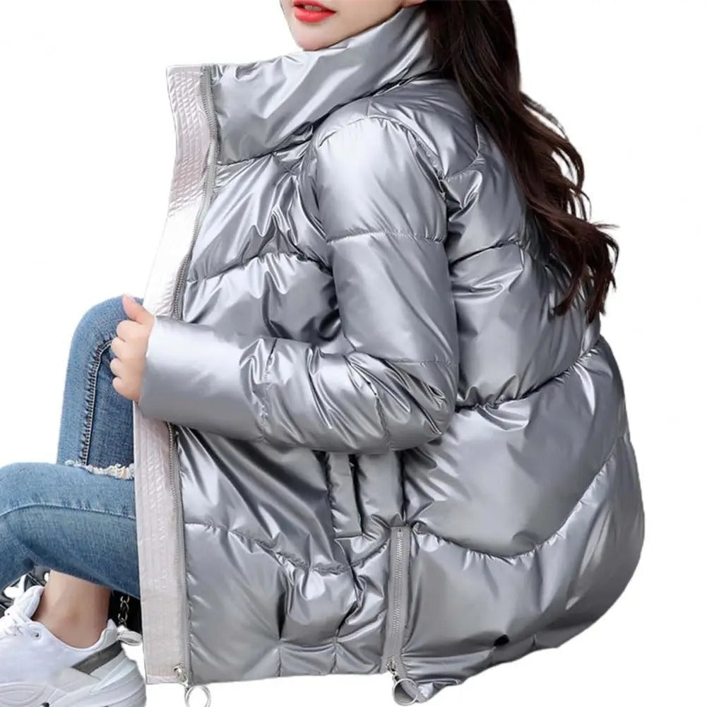 Doudoune matelassée d'hiver pour femme, chaude et confortable