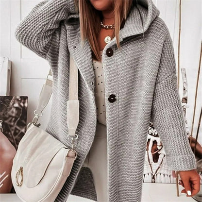 Cardigan à capuche en cachemire de luxe pour femmes