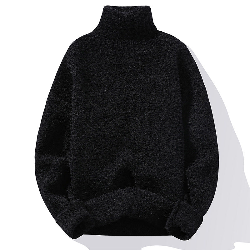 Robe en maille douce à col roulé