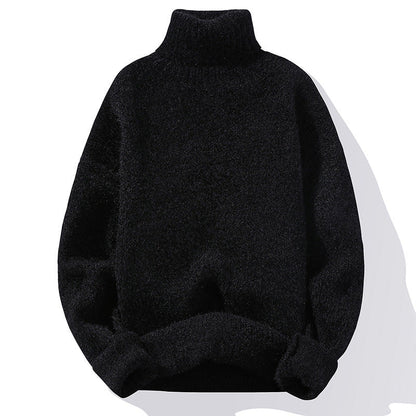 Robe en maille douce à col roulé
