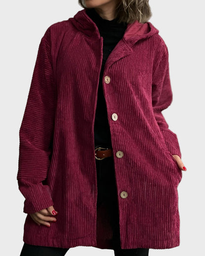 Veste d'hiver pratique Capuche et boutons
