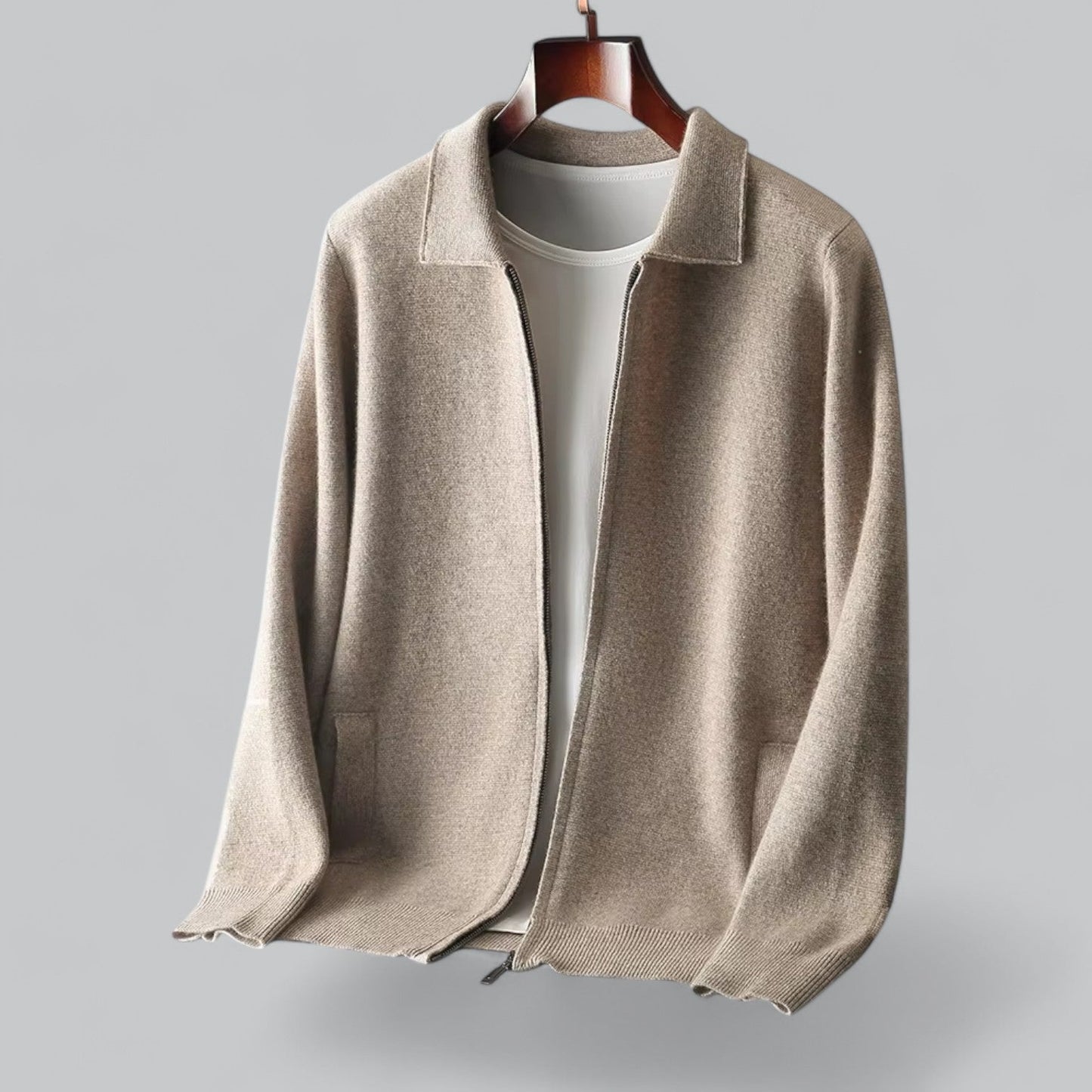 Veste zippée pratique pour homme