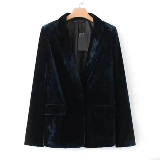 Blazer élégant pour femme effet velours