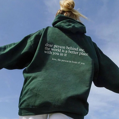 Sweat à capuche élégant avec design stylé dans le dos