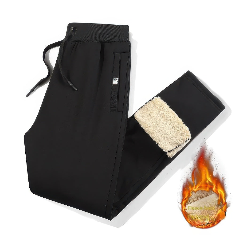 Pantalon de jogging doux intérieur polaire chaud et confortable