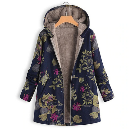 Veste femme élégante Motif floral Chaude