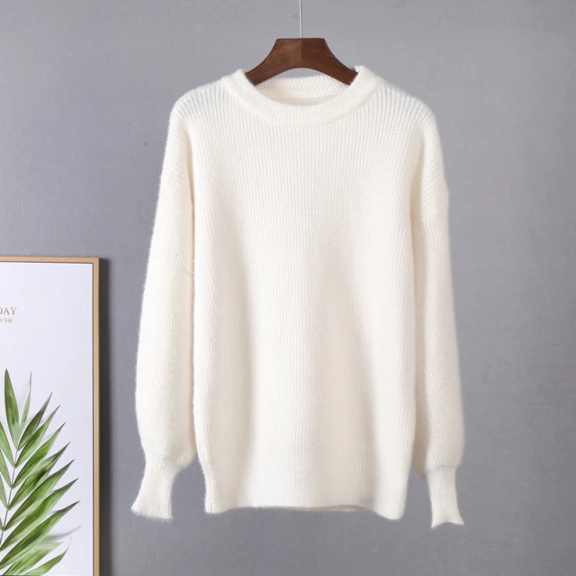 Pull en cachemire doux de qualité luxueuse
