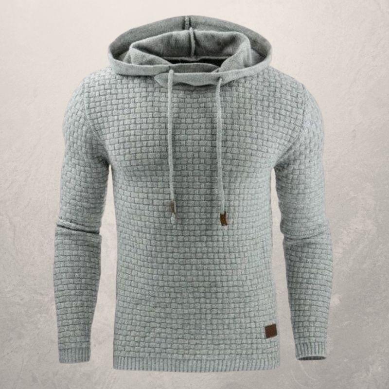 Sweat-shirt à capuche élégant en tricot ajusté