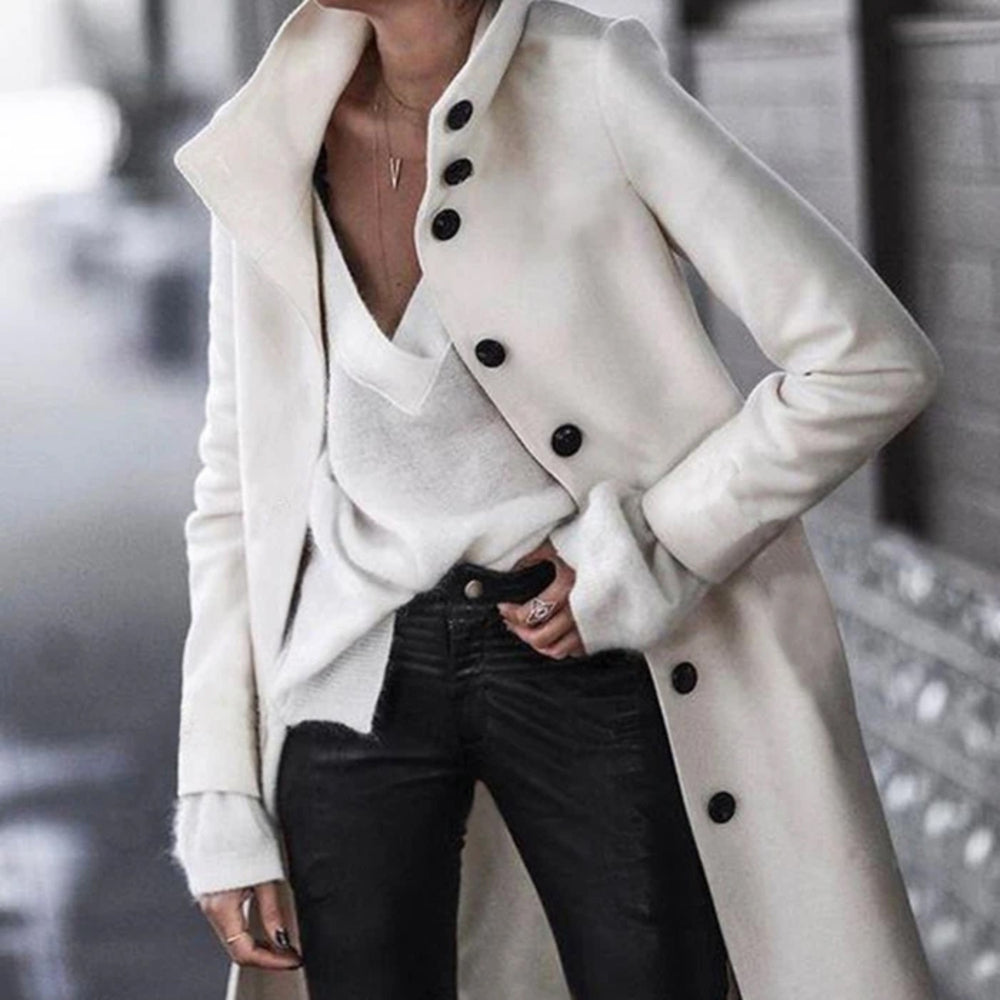 Manteau Femme Long Cintrée Classique