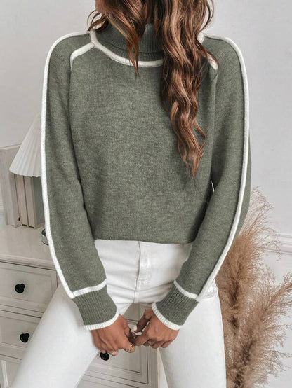 Pull roulé d'hiver Design élégant Style moderne