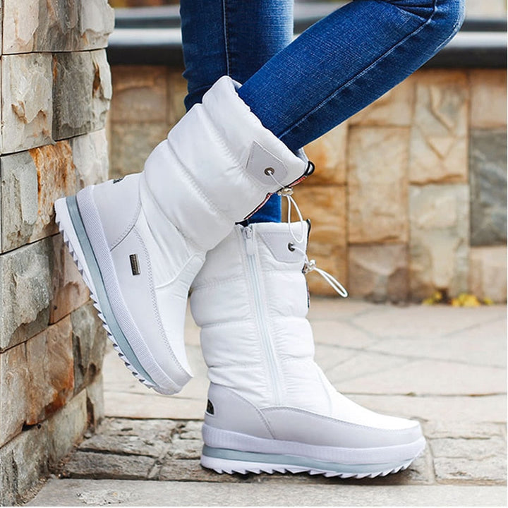 Bottes d'hiver chaudes et confortables pour femme