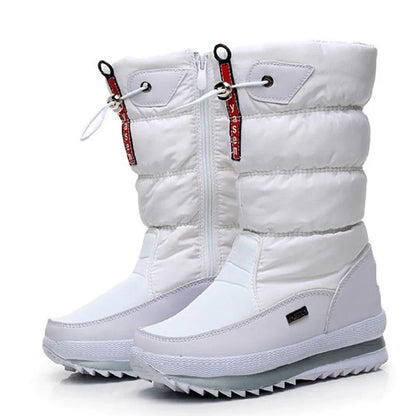 Bottes d'hiver chaudes pour femmes, chaussures confortables