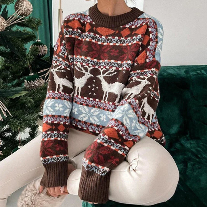 Pull de Noël Femme Doux et Chaud
