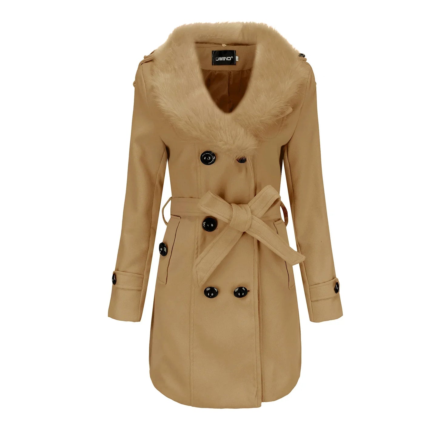 Isabella - Damen Windbreaker Mittellang Elegant - IdealeKleiden