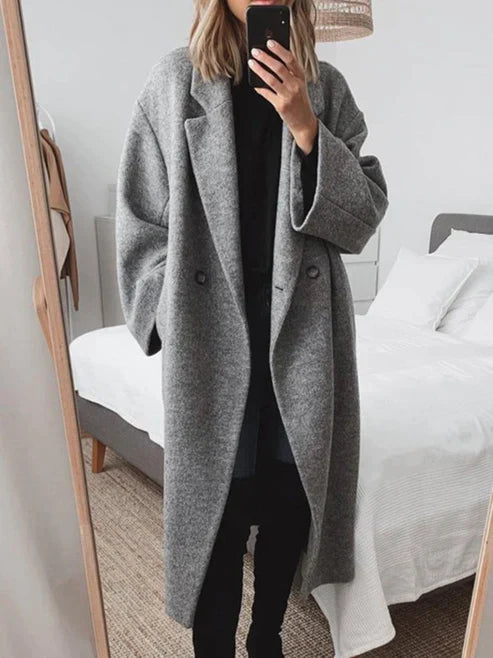 Élégante veste longue femme moderne et polyvalente