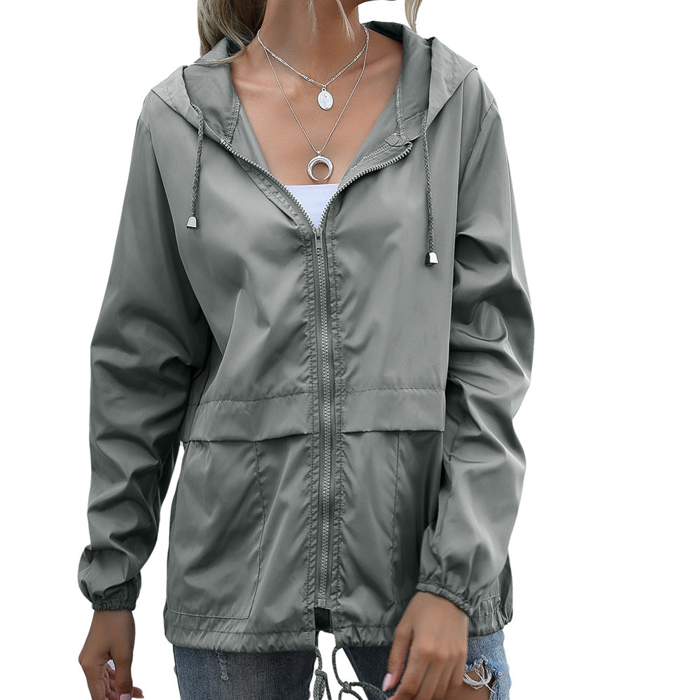 Imperméable court et pratique