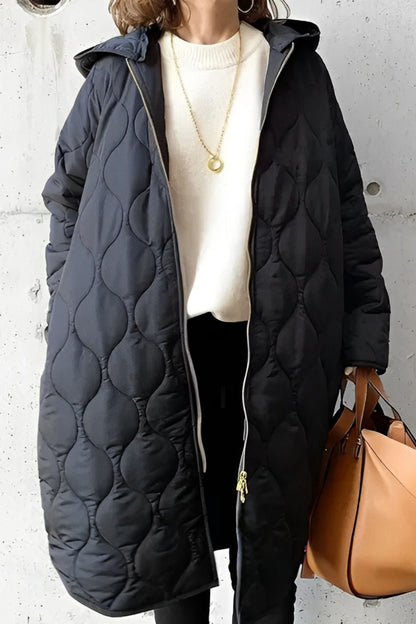 Parka d'hiver oversize rembourré à capuche