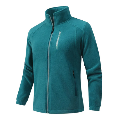 Veste polaire d'extérieur pour femme, chaude et doublée en peluche