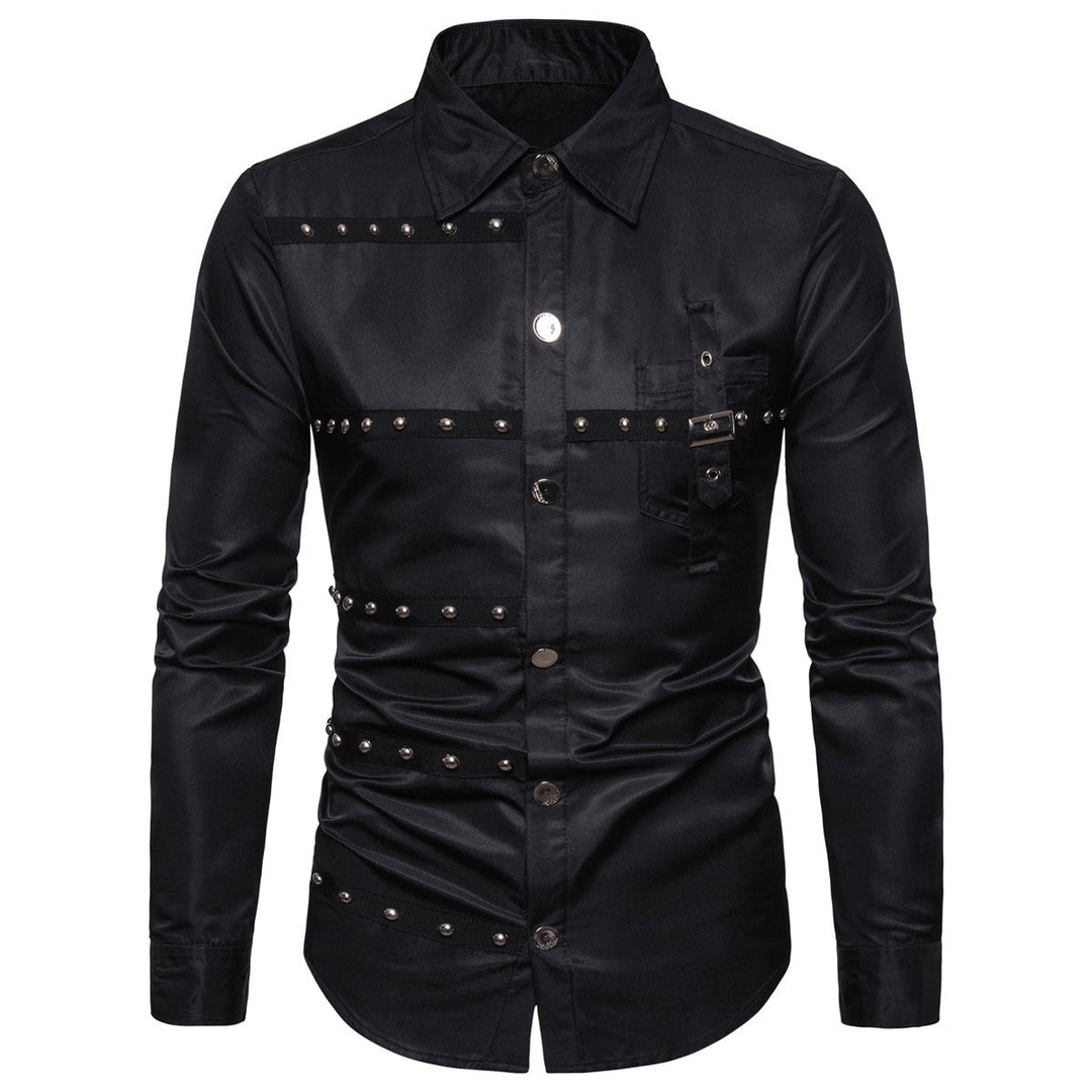 Chemise homme moderne avec détails cloutés