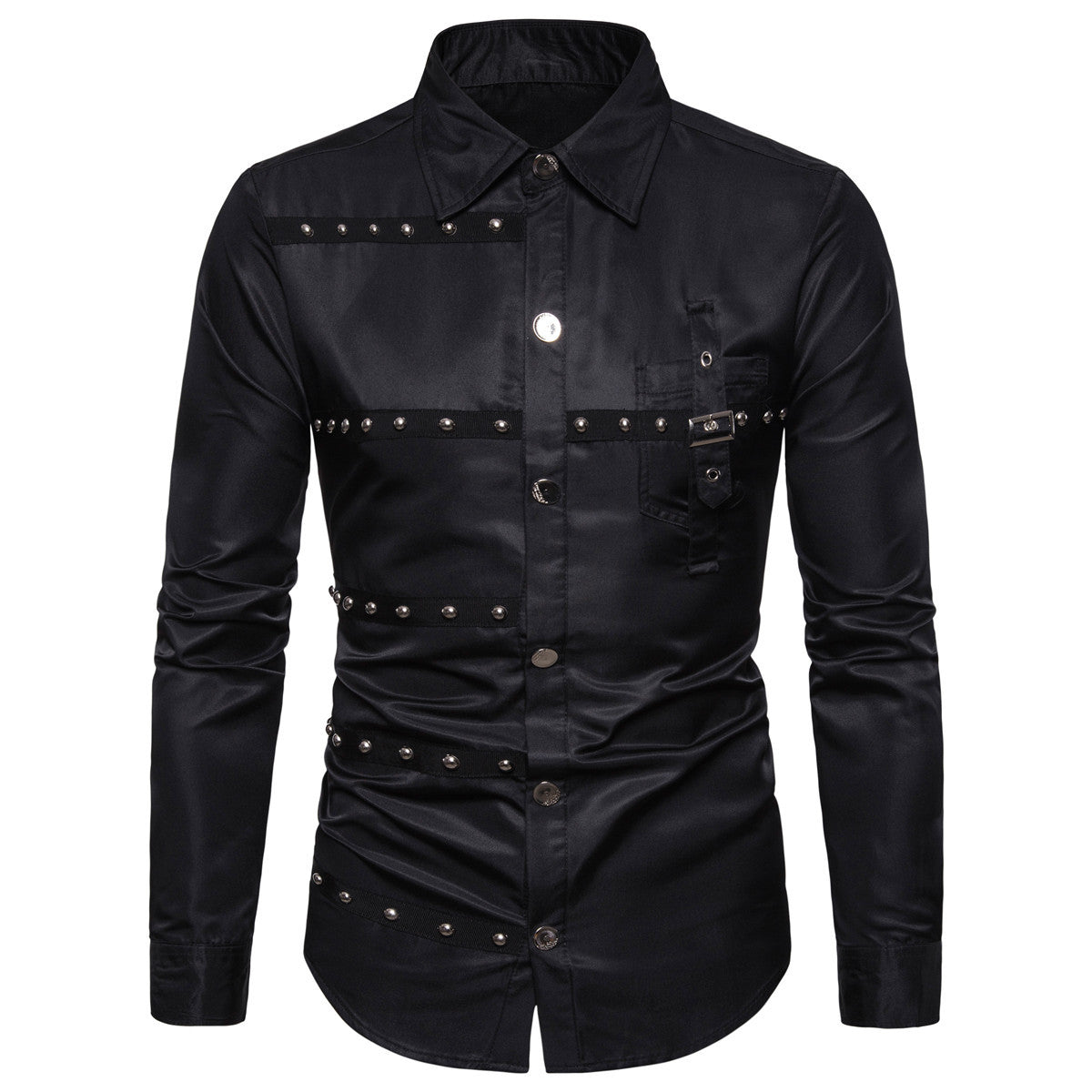 Chemise homme moderne avec détails cloutés
