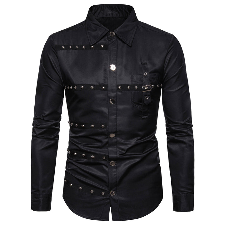 Chemise homme moderne avec détails cloutés