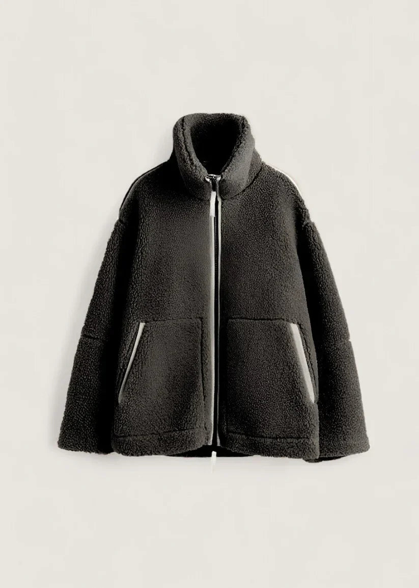 Veste polaire douce crème beige