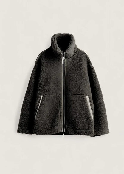 Veste polaire douce crème beige