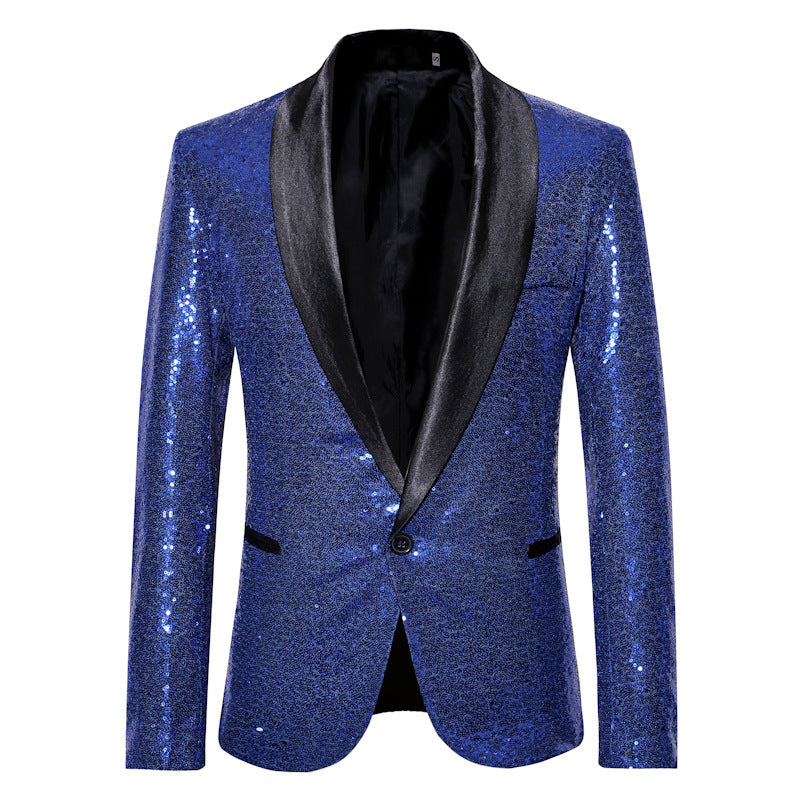 Blazer élégant à sequins pour homme, tenue de soirée