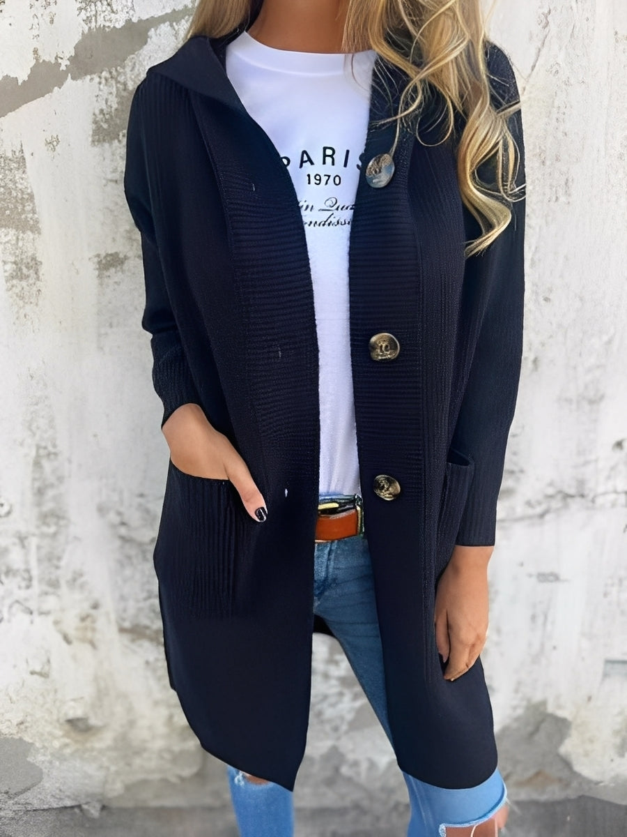 Longs gilets femme à capuche Confortables