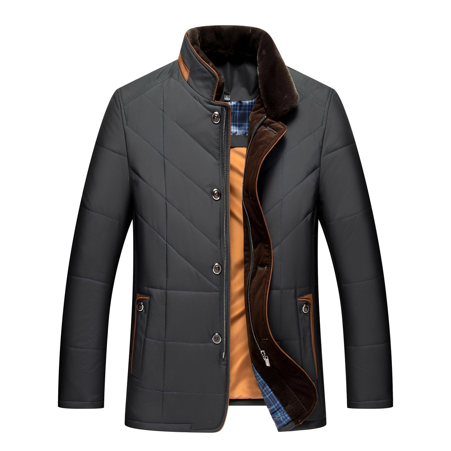 Veste d'hiver homme élégante matelassée